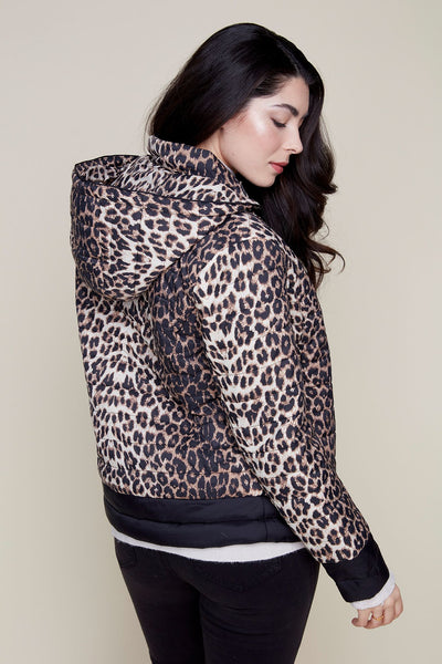 Leopard bomber jacket